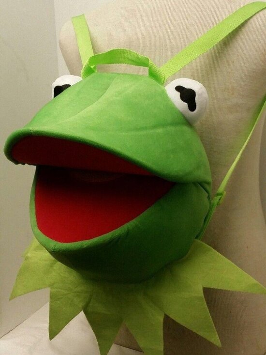 Jim Henson's Muppets "Kermit The Frog" Head Backpack - Picture 3 of 5